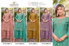 10062 A To D By Zorista Chiffon Silk Wholesale Pakistani Plazzo Suits In India